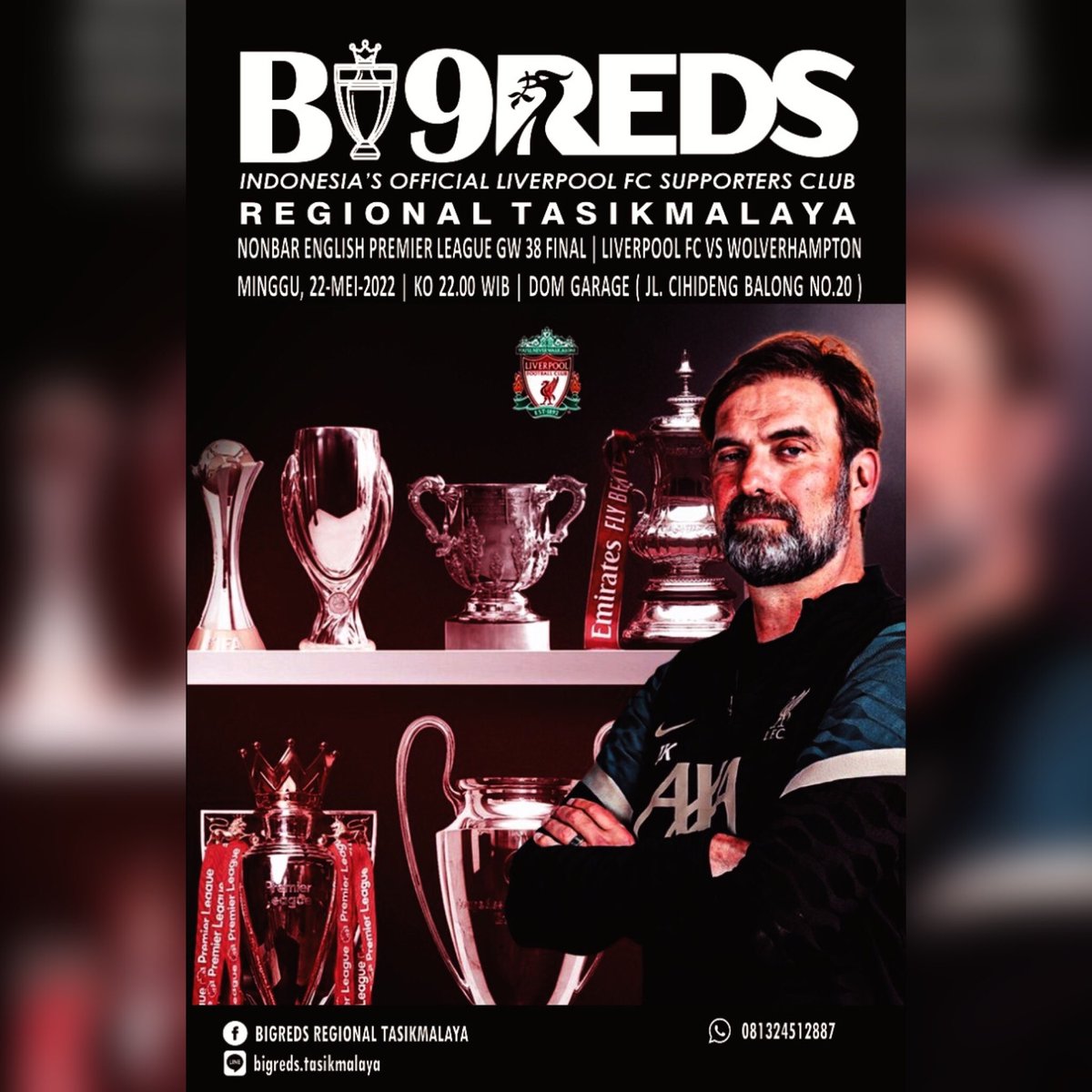 Nonbar Premier League Gameweek 38 Final | Liverpool Fc Vs Wolverhampton Fc | Minggu, 22 Mei 2022 | KO 22.00  Wib | Dom Garage ( Jl. Cihideng Balong No 20 ) | HTM 20K ( Include voucher 10k | Dorprize jersey liverpool

Member dan non-member mari merapat .