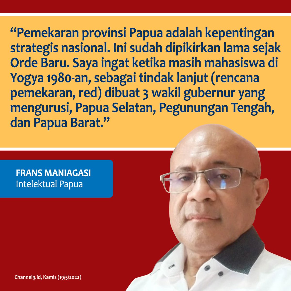 Double H (@hanahanyfa) on Twitter photo Frans Maniagasi: Pemekaran Papua, Merupakan Kepentingan Strategis Nasional
<a href="/kemendagri/">Kementerian Dalam Negeri</a> Frans Maniagasi: Pemekaran Papua, Merupakan Kepentingan Strategis Nasional
<a href="/kemendagri/">Kementerian Dalam Negeri</a>
