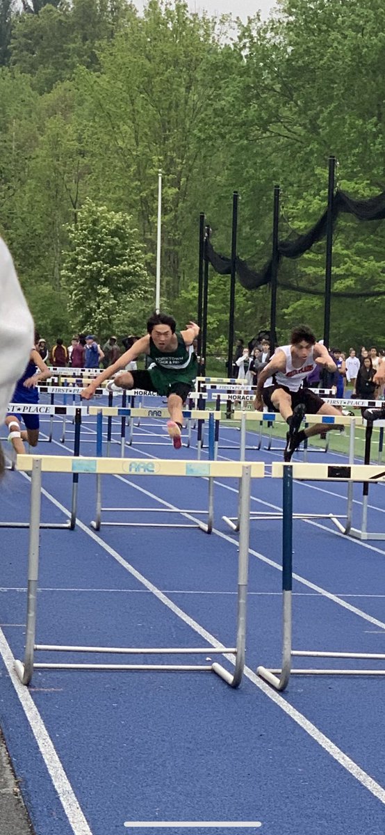 Smittytrackxc's tweet photo. Day 1 of the County Track &amp; Field Champs! Sydney Leitner cruises to victory in the 3000 meters! Makayla Winslow, Kaitlyn Tiberii and Alexander Olener compete in the hurdles! Congrats and good luck in day 2!! ⁦@YCSD_Athletics⁩ ⁦@YHSDeGennaro⁩ ⁦@CoachKornHusker⁩ https://t.co/i7S5dTxhuu
