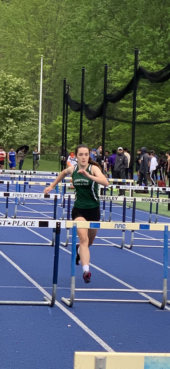 Smittytrackxc's tweet photo. Day 1 of the County Track &amp; Field Champs! Sydney Leitner cruises to victory in the 3000 meters! Makayla Winslow, Kaitlyn Tiberii and Alexander Olener compete in the hurdles! Congrats and good luck in day 2!! ⁦@YCSD_Athletics⁩ ⁦@YHSDeGennaro⁩ ⁦@CoachKornHusker⁩ https://t.co/i7S5dTxhuu