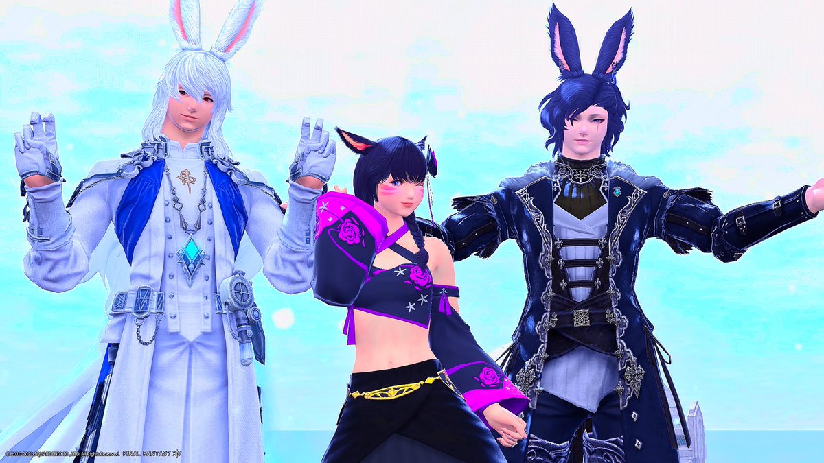 Jcoco_ff14's tweet photo. おはよぉぉ！！
昨日は、よはさんとおフレンドになってもらったー！！！ルキちゃん紹介してくれてありがとーう！！！･:*+.\(( °ω° ))/.:+✨✨✨
すごく喋りやすくて楽しかったです！！
2人とも忙しい中ありがとう！！今度オメガ零式に武器取りにいこーね🥳✨
 #おはうさ #GPOSERS #FF14 https://t.co/mnap6584N2