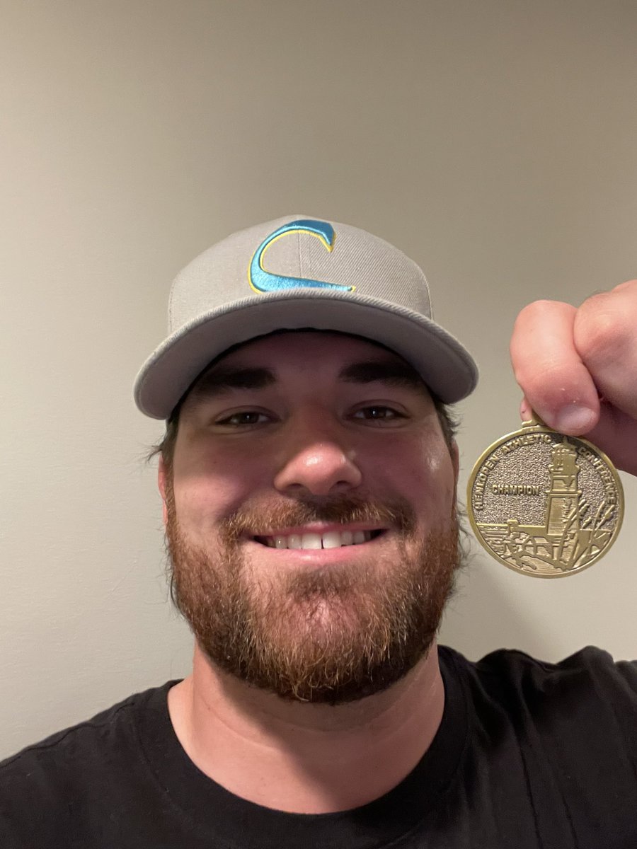 bigdonkey47's tweet photo. Hey @DelmarvaSports the boys of @CapeBase won the Henlopen Athletic Conference Championship today, they even let me have a medal to prove it 
-Coach Steve
@Baseball302 https://t.co/idGZGdlF8N