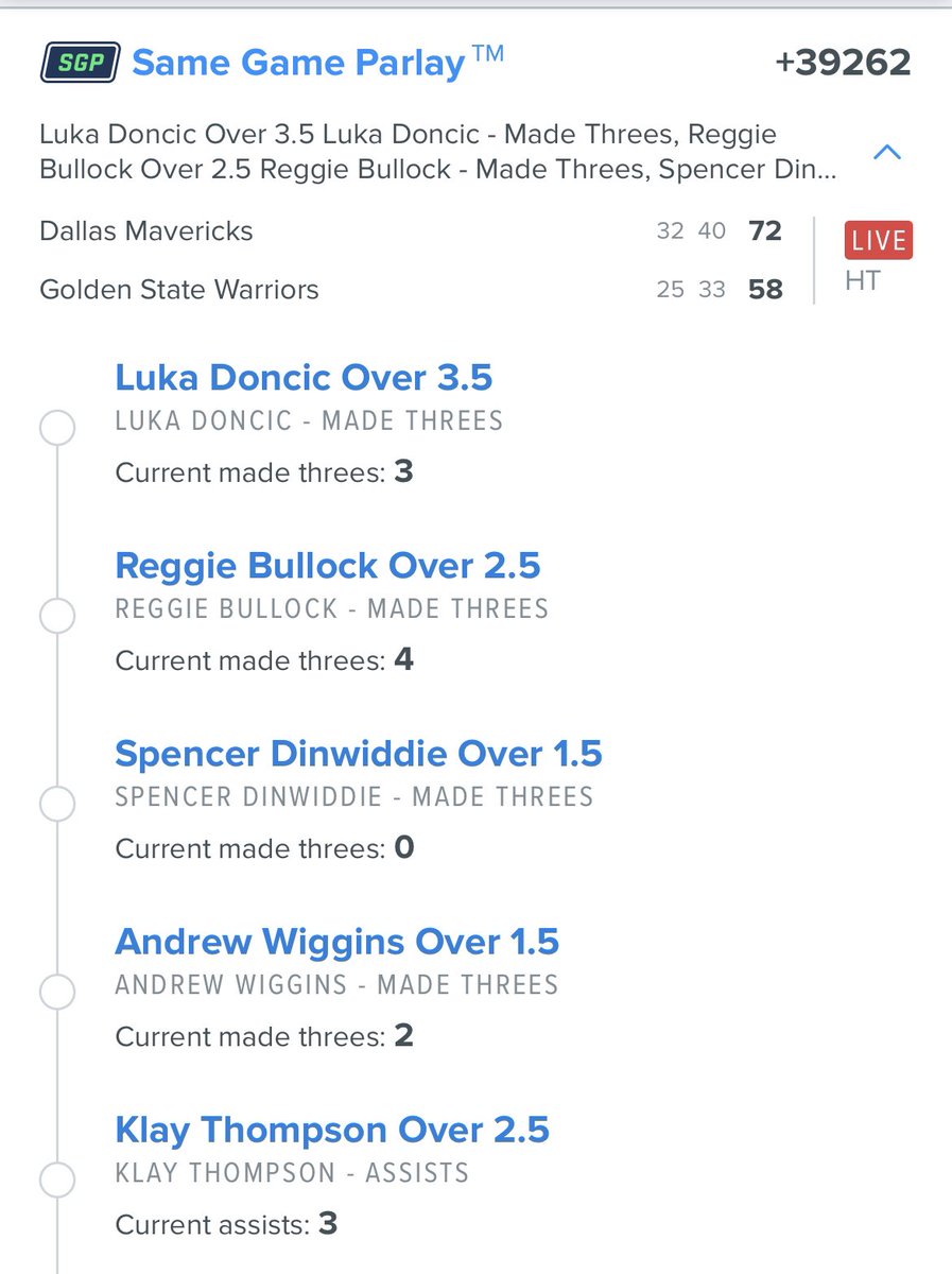 sloankett's tweet photo. @MontyParlay If Dinwiddie doesn’t hit 2 threes against GS tonight for the first time this season I may never recover mentally https://t.co/lnXEuQW9f6