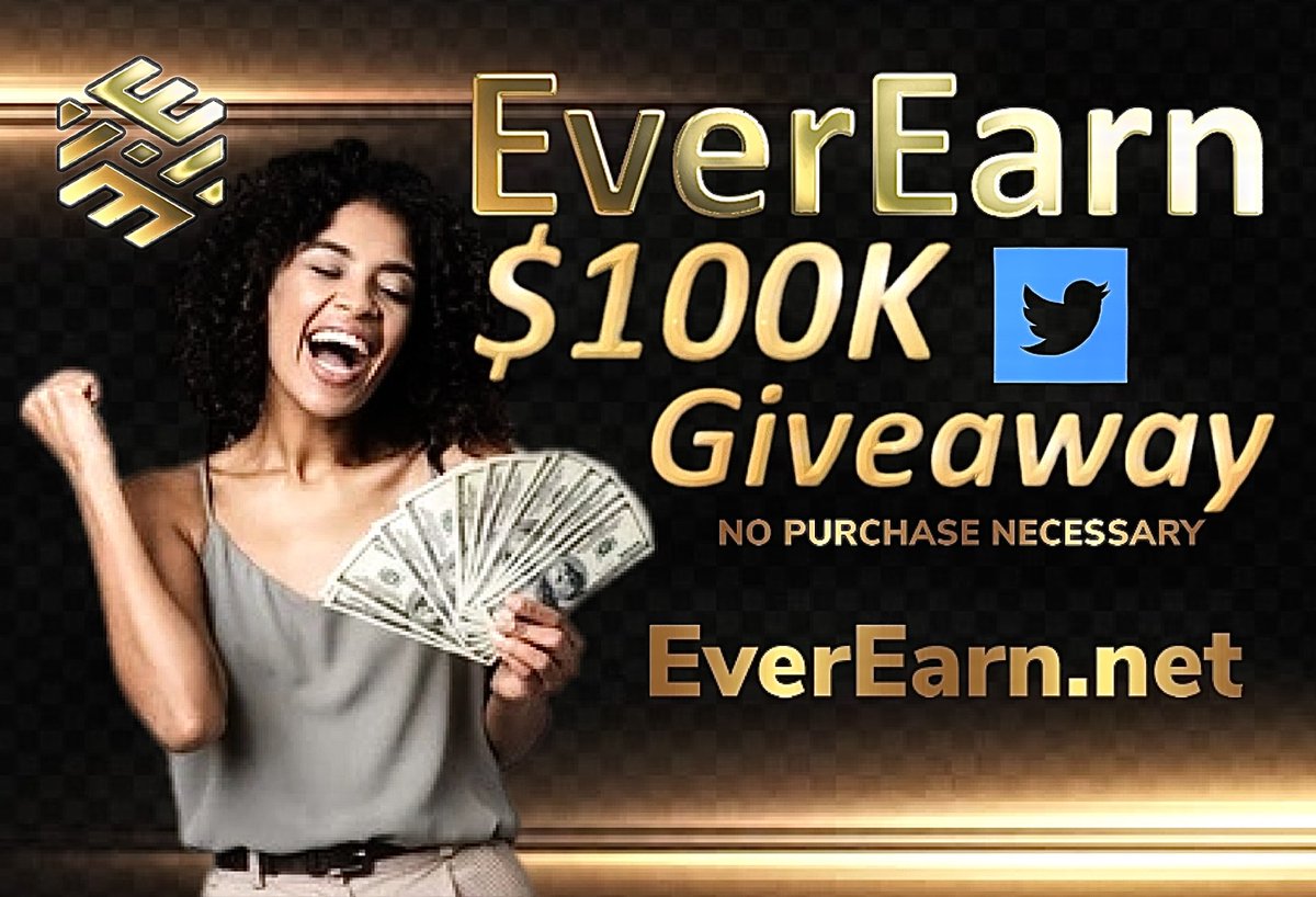 EarnFiCoin's tweet photo. The #EverEarn $100,000 #Giveaway!

Many ways to enter daily!
Go to https://t.co/5Ia50mwCiW

NO PURCHASE NECESSARY!

Join our community👇🏼
https://t.co/jhOasLKDxv

#Altcoins #cryptocurrency #Crypto #BNB #100xgem #DeFi #weekendvibes #AMA #NFTS #Money  #BUSD #staking #passiveincome https://t.co/oxeHJIhQ74