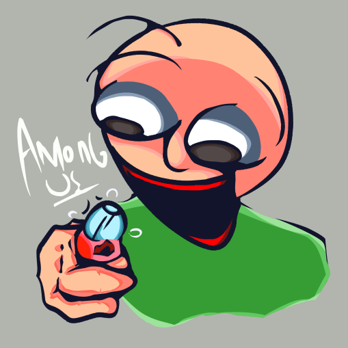 AXpeep's tweet photo. Just a random art, baldi n' mini among us. #BaldiFunkin #BaldiFunkinFA https://t.co/immIvdgYNB