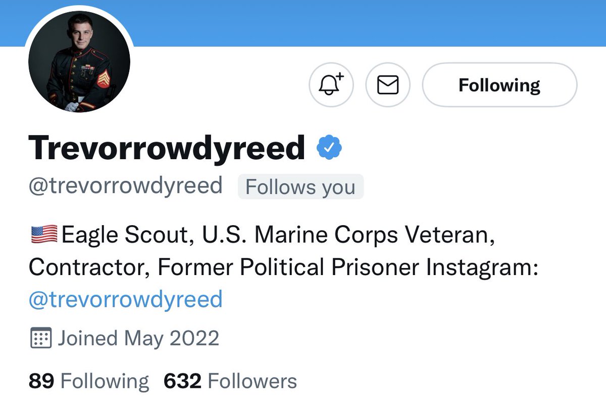 jonfranks's tweet photo. A month ago, @trevorrowdyreed was still in a Russian gulag.
Today, he has a @premiumbusiness twitter.
Welcome to the #BlueCheckGang, Trevor.
Hey, @instagram @InstagramComms , hint hint… https://t.co/f0XS1gm9vY