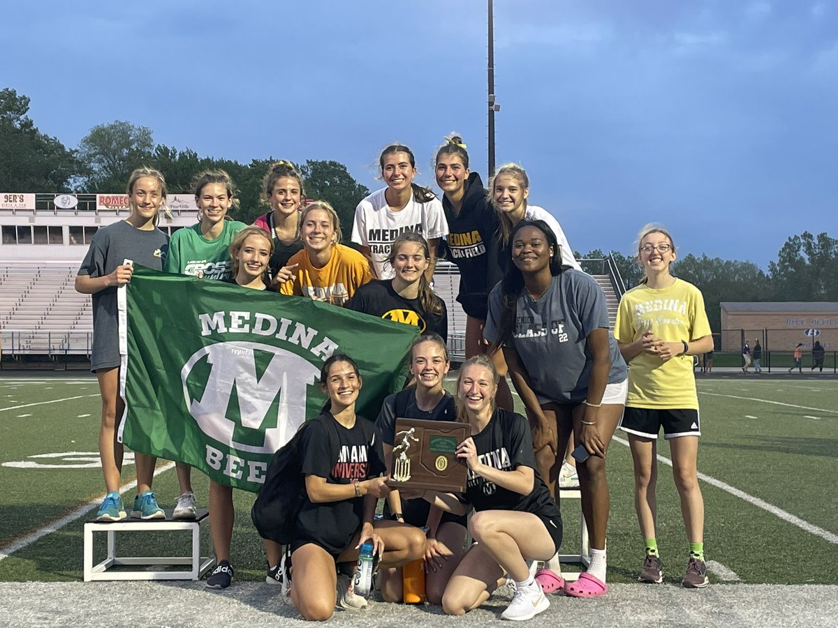 MGT&amp;F…still on a roll…District Champions and regional qualifiers in 13 of the 17 events! 4x8, 4x2, 4x4, 100H (Lauren), 800 (Mia), 1600 (Jenna) are all individual champions! More fun to be had next week. #DreamBig