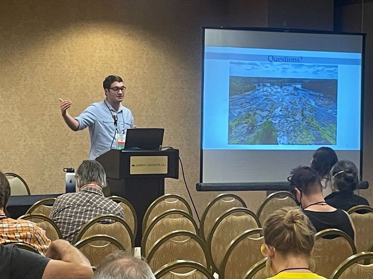 Had a great time at #JASM22 this week networking and sharing science... also, successfully gave my first in-person talk at a conference. #InvasiveSpecies #Hydrilla