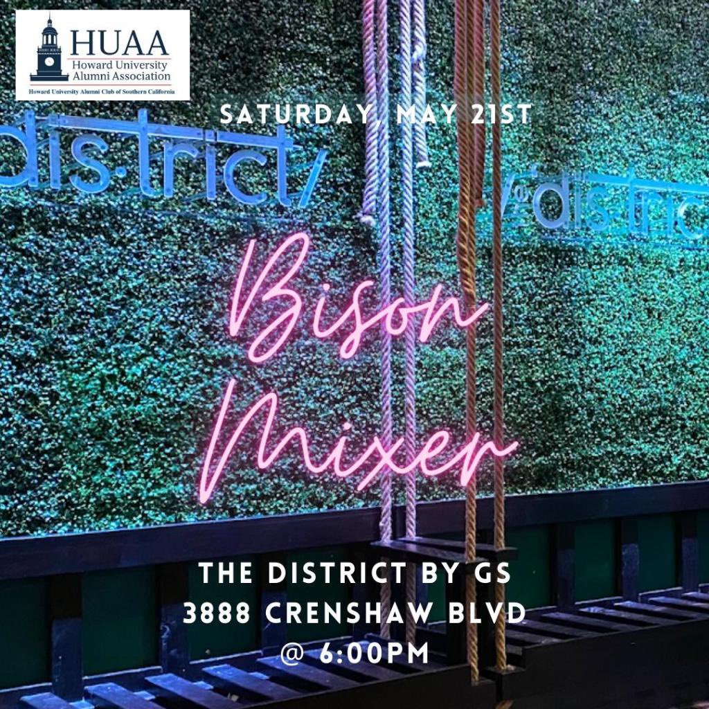 LABison1964's tweet photo. SoCal Bison! Join us tomorrow night at The District by GS for a HUAA Bison Mixer! Can’t wait to see you there ❤️💙 https://t.co/Eni0kahWTr