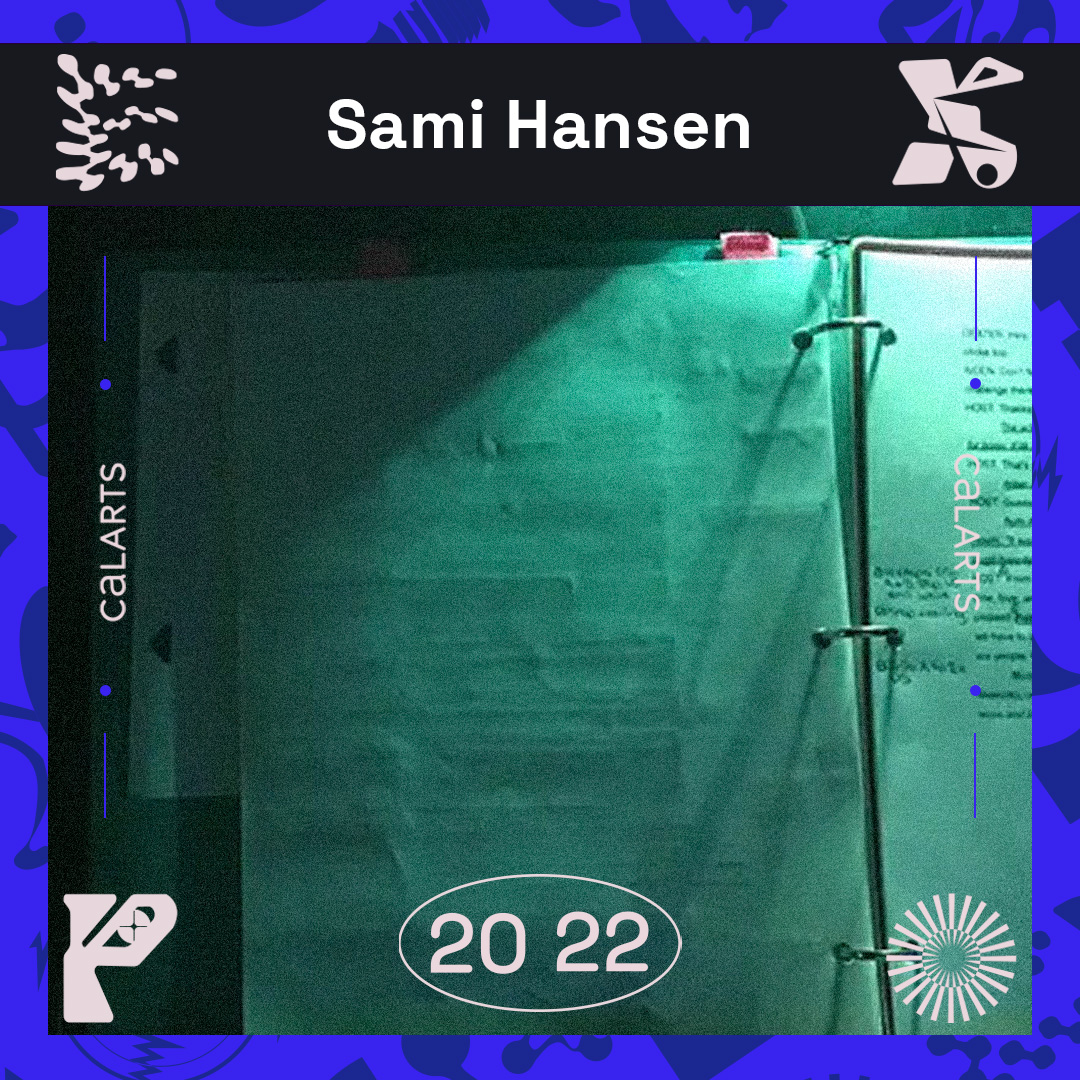 CalArtsExpo's tweet photo. In case you missed #CalArtsExpo2022 artist Sami Hansen! 

 Hansen is studying Stage Management in the School of Theatre!

At Expo, Sami shared her portfolio, which showcases the work that she's completed as a stage manager and director. https://t.co/puI8dvSMc4