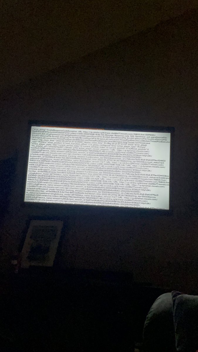 jonkrauth's tweet photo. Seriously @Sling !? This is ridiculous. I want to cancel and switch to something reliable. I pay too much for this crap. https://t.co/0vb4VwB7fx