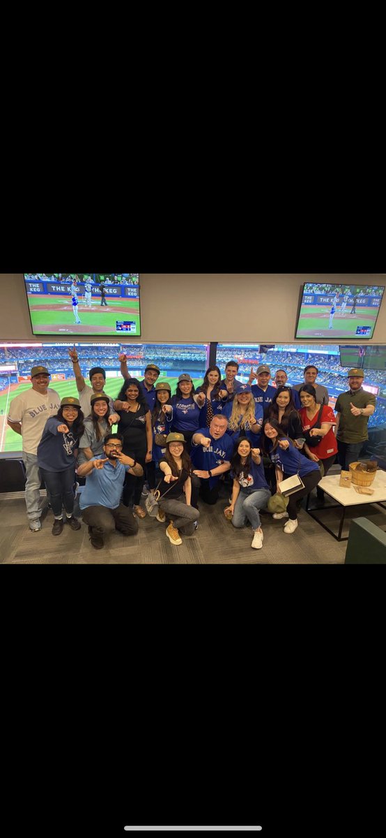 So this happened tonight!  Great to take the team out and watch the jays win one!  #thenorth #gojaysgo