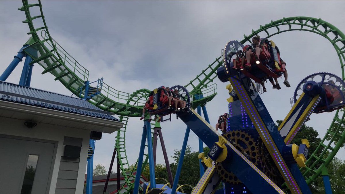 iby_coaster's tweet photo. Had the chance to ride MIX’D&amp; Jolly Rancher Remix @Hersheypark during King Size pass-holders preview. Very great additions to the park! #hersheypark #jollyrancherremix #mixd #newfor2022 https://t.co/dGRoVGmOGW