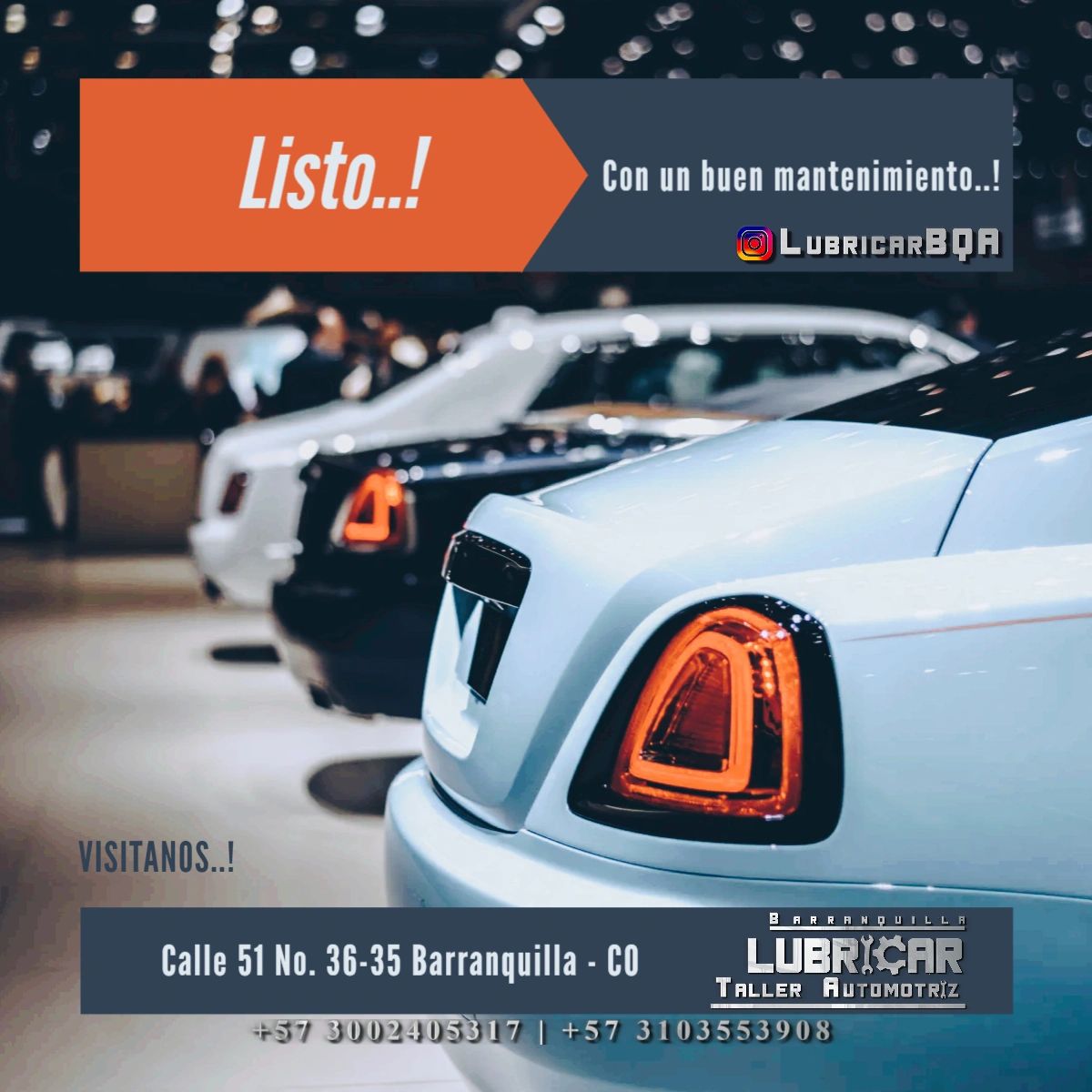 LubricarBqa's tweet photo. La seguridad se traduce en tranquilidad y confort.... manten tu vehículo en optimas condiciones..!

#LubricarBQA | #TallerAutomotriz | #Barranquilla

https://t.co/sUEEbOJdrS https://t.co/zxTFBVn28g