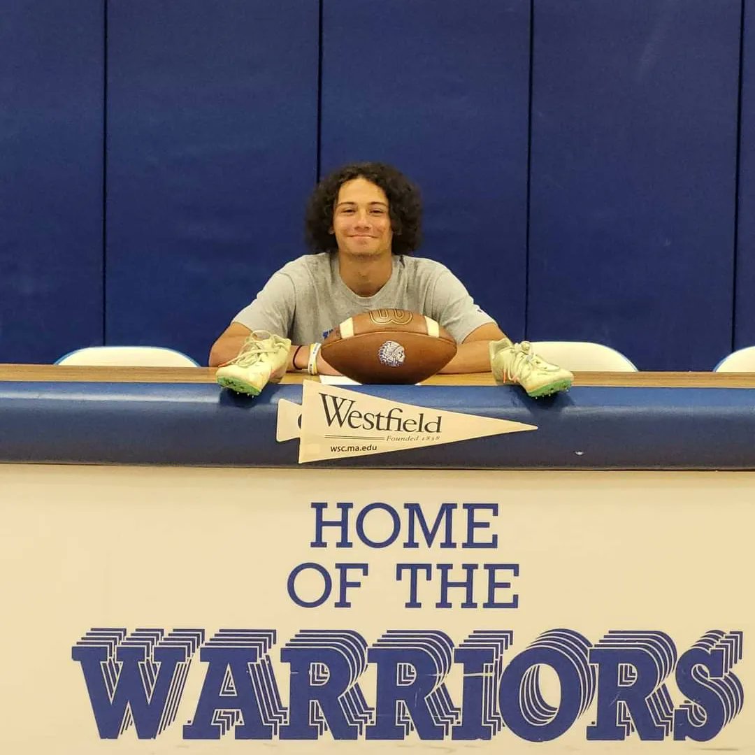 I'm so proud to officially announce my commitment to Westfield State University to further pursue my academic and athletic career. I would like to thank my family, coaches, and friends who have pushed me to strive for greatness. <a href="/WSUowlsXCTF/">Westfield State XC TF</a> <a href="/WSUOwlsFootball/">Westfield State Football</a> <a href="/WestfieldOwls/">WSU Athletics</a>