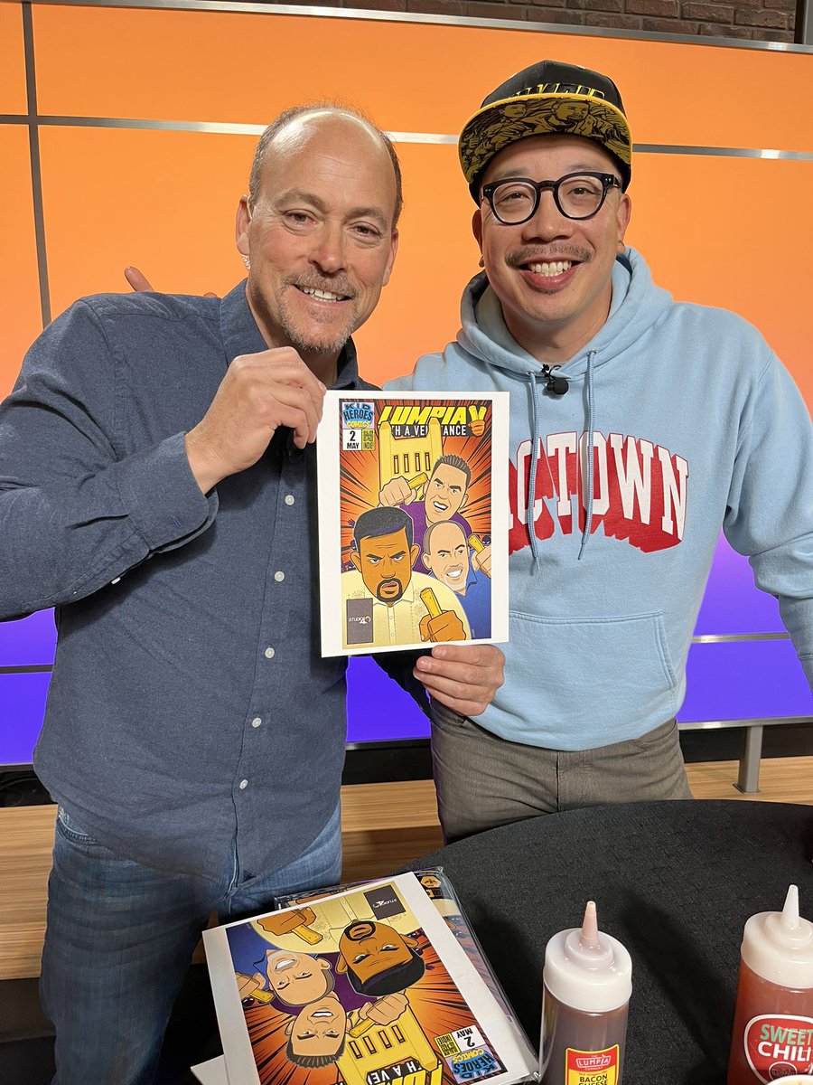 Thank you <a href="/Studio40Live/">Studio40 Live</a> for featuring <a href="/LumpiaMovie/">LUMPIA WITH A VENGEANCE Now Streaming @Tubi</a>! Had an absolute blast! Created a surprise custom comic book cover just for hosts Gary Gelfand and Scott Moak! #SacramentoProud #lovethatlumpia