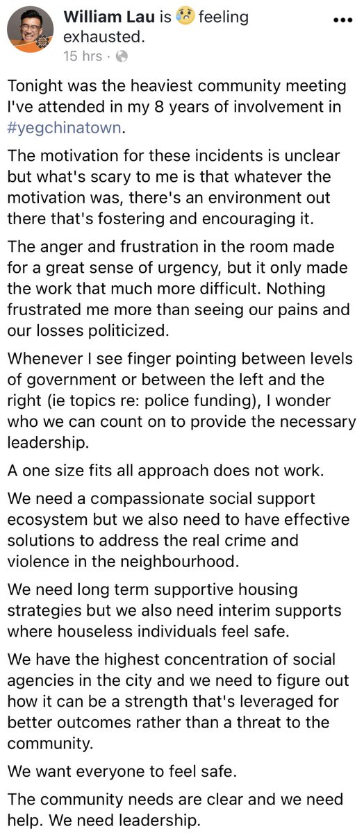 lindork's tweet photo. Amplifying these thoughts from @_williamlau, following the murder of two men in Chinatown this week. 💔

Edmonton’s Chinatown needs support. 

Read full text here: https://t.co/y3MjA74ouJ #yegchinatown

cc: @AmarjeetSohiYEG @kerentangyeg @edmonton_anne @JanisIrwin @DShepYEG https://t.co/VaRwCM8VpJ