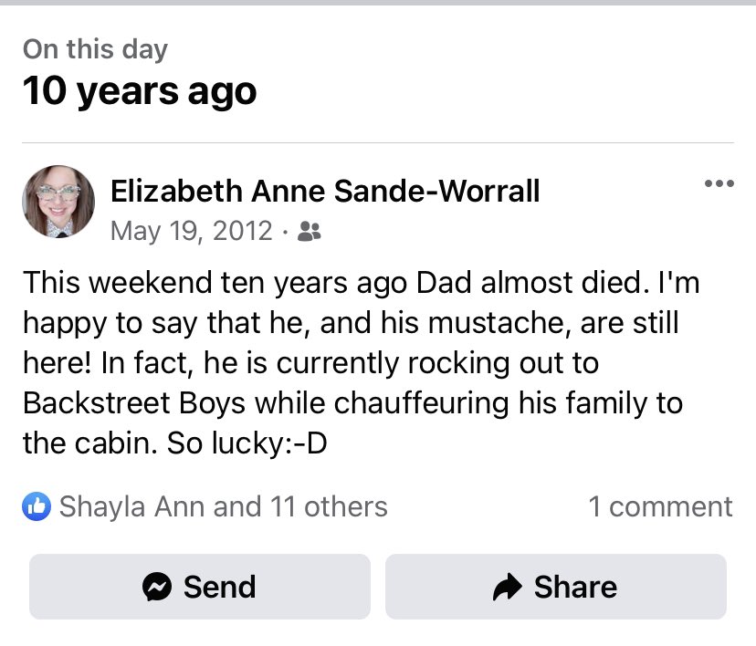 Sometimes the Facebook memories bring a smile!

Can’t believe I’m old enough to say “20 YEARS AGO” but forever grateful my Pa is still around with his moustache 🥸 💕 

#longweekend #MayLongWeekend