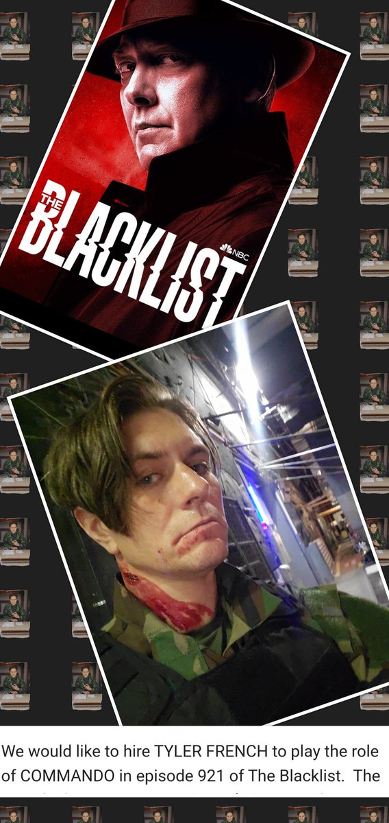 tylerwfrench's tweet photo. Hey @Twitter it's been a few years but I'm back to say: catch me on @NBCBlacklist @nbc tonight! #actor #Acting #actorslife #FridayFeeling #FridayNight #drama #BookedIt https://t.co/EHK5L02VWg