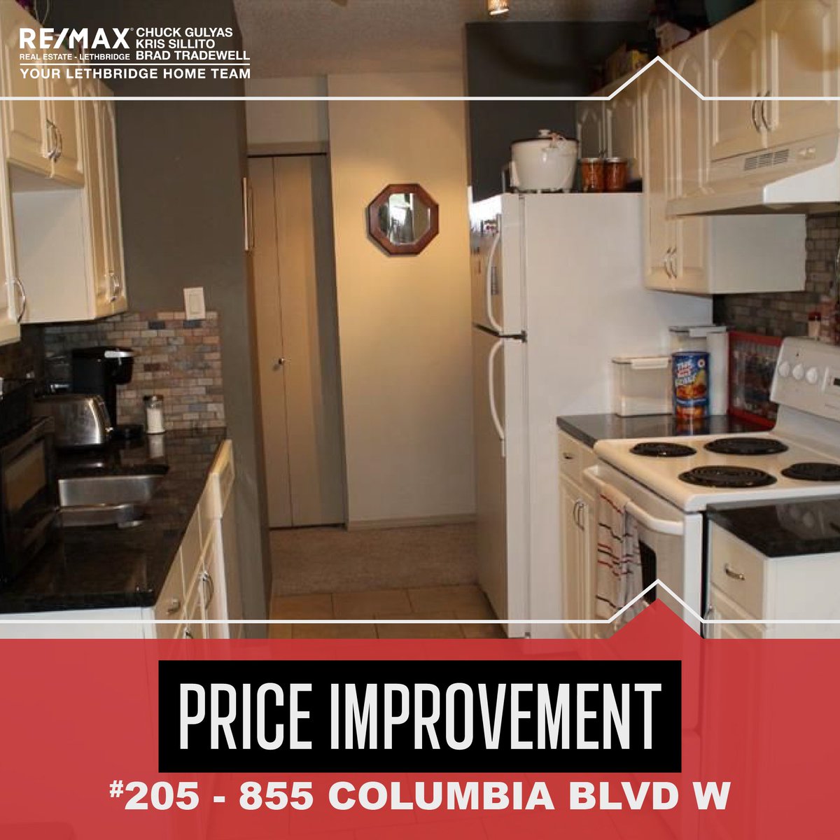 MLSLethbridge's tweet photo. ⚠️ PRICE IMPROVEMENT ⚠️

This 2 bedroom, 1 bathroom condo has a new lower price of $134,500! 👀 

This is in a great location for university students plus it's an end unit with a large covered deck!  

Book a showing today!
📱 403-330-2700
🖱 https://t.co/ASMblb2rSy https://t.co/ACUy7FDx1d