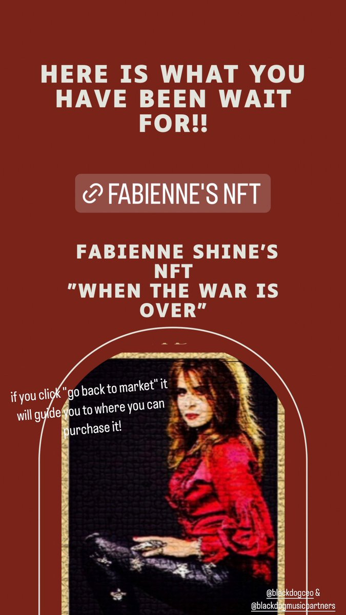 imamodeling's tweet photo. Fabienne's NFT has been released! Click the link the to see it : https://t.co/TSk5D96nAq Also if you click "go back to market" it will guide you to where you can purchase it! https://t.co/bbrYXLcz3Z