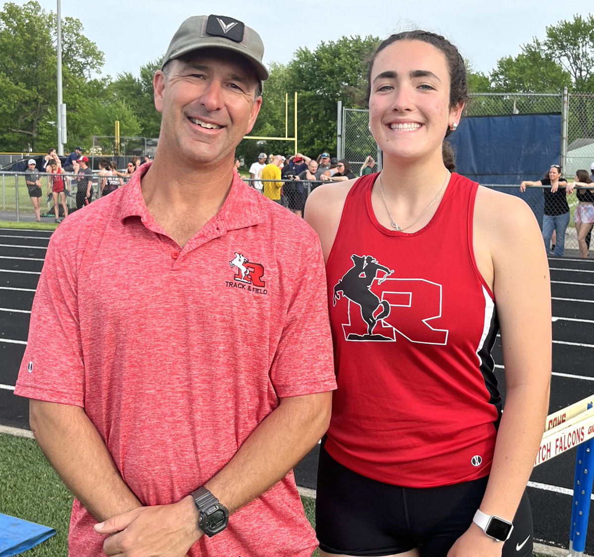 rriderathletics's tweet photo. Congratulations to Gianna Ferrara and Coach McDougal, Regional qualifier in the Pole Vault, 4th place! Rider Pride!! @KentSchools @RecordPub https://t.co/FKzGqzEF98