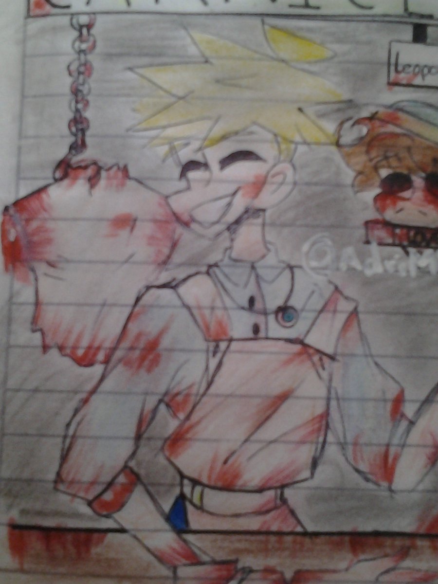 AdriMVe's tweet photo. - Realmente soy una mierda dibujando gore,siendo esta mi primer dibujo pero creo que no quedo tan mal,verdad?

#SouthPark #Butter #leopoldstcoth #art #arttrade #artgore #goreart #gore https://t.co/ASfCvjN9Qj