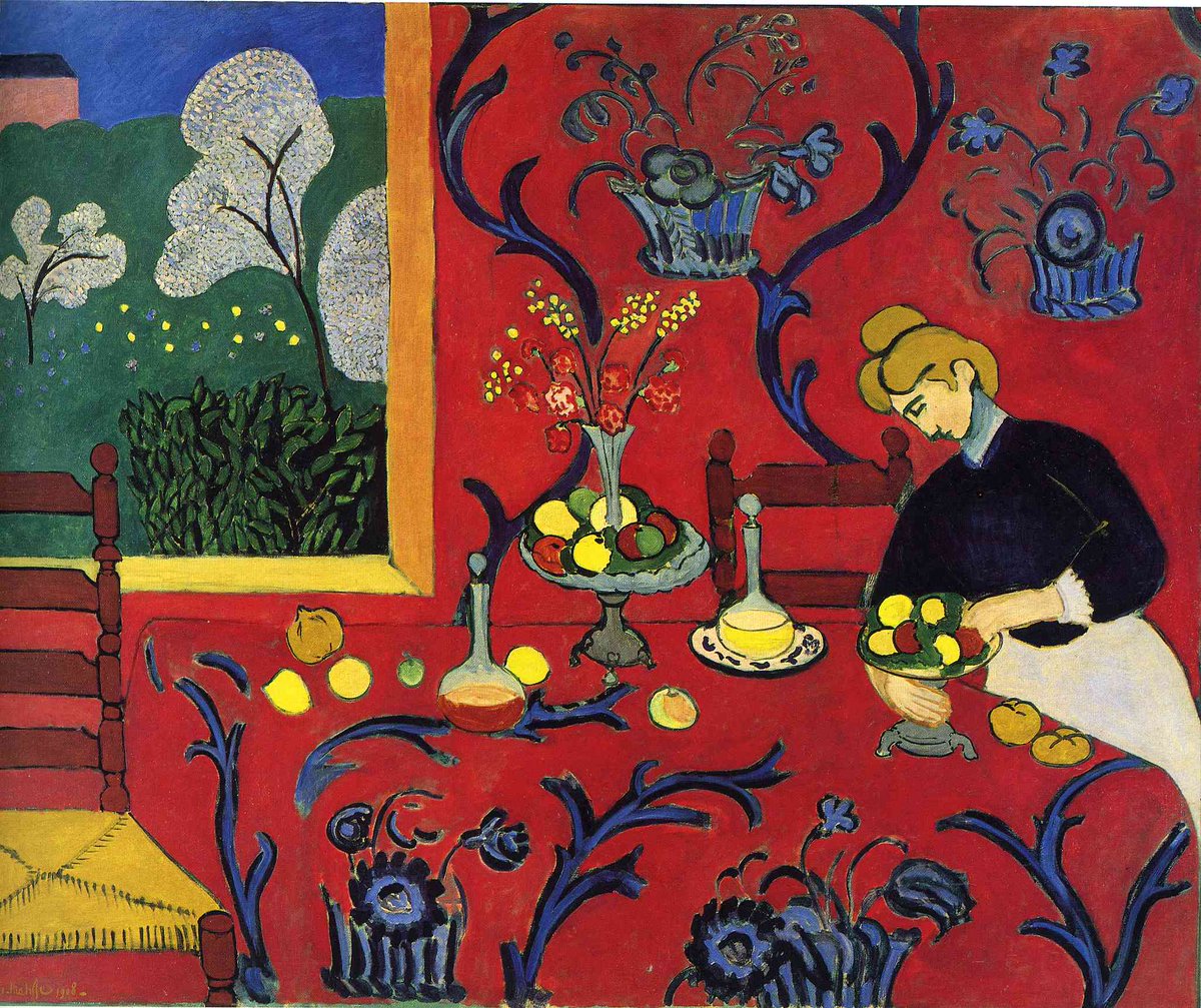 artistmatisse's tweet photo. Harmony in Red, 1908 #henrimatisse #expressionism https://t.co/CrLZ5wkc8M https://t.co/qX2zhu5OQI