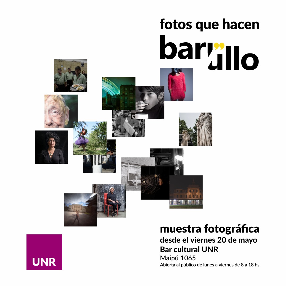 barullorevista's tweet photo. Fotos que hacen #Barullo 📸

Ya podés recorrer la muestra fotográfica de nuestra revista cultural en el bar de la Sede de Gobierno de la @UNRoficial (Maipú 1065). Visitala de lunes a viernes de 8 a 18. https://t.co/wHQC42ifQz