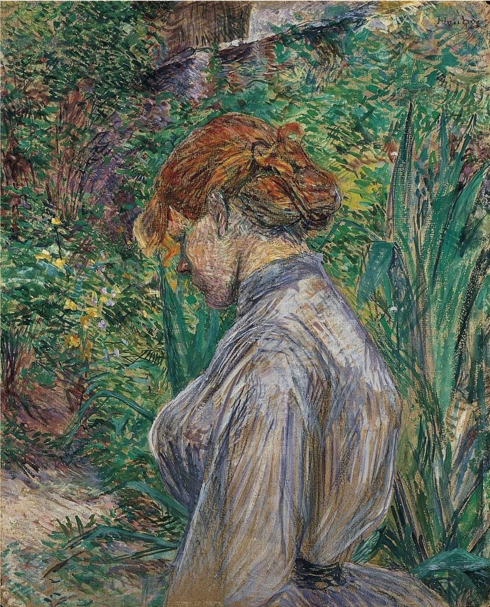 jcbo42's tweet photo. From La Belle E-toile
Henri de Toulouse-Lautrec
Carmen Gaudin' or 'Red headed woman in the garden of Monsieur Forest', 1887
Oil on cardboard, 71.4 x 58.1 cm, Norton Simon Museum, USA https://t.co/Pst8l4lGjI
