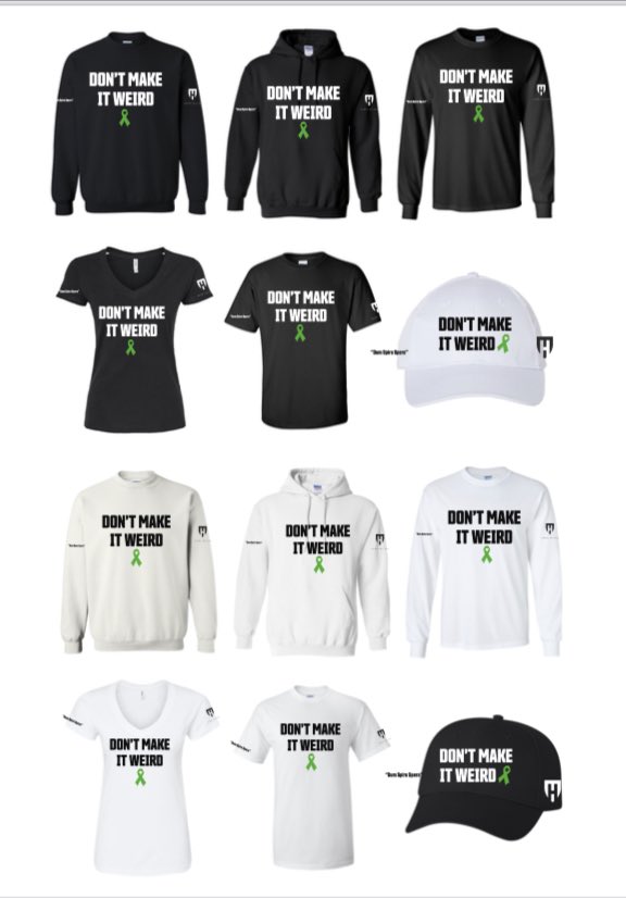“What does your shirt mean?”
You just opened the door to a meaningful conversation. Mental health issues effect every family in some way. “Don’t make it weird”, talk about mental health. 
Spread the message, support Mental Health Awareness, buy a shirt👇🏼

lynbrookswag.com/collections/ha…