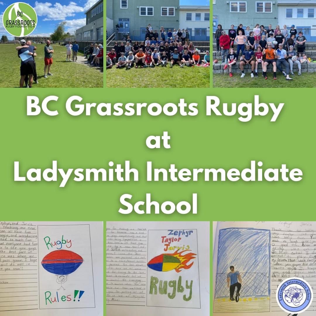 BcGrassroots's tweet photo. A snapshot of our day at Ladysmith Intermediate School! πΈπ±π
#BCGRF #schoolrugby #kidsrugby #bcgrassrootsrugby #summerrugby #bcsports https://t.co/wORzS6qkLI