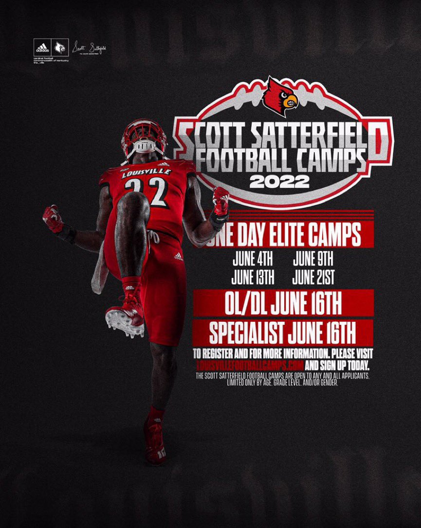 Thanks to <a href="/CoachSethPrice/">Seth Price</a> for the invite to <a href="/LouisvilleFB/">Louisville Football</a> camp this summer. Can’t wait to put some work in ! <a href="/racelandramsfb/">Raceland Rams Football</a>