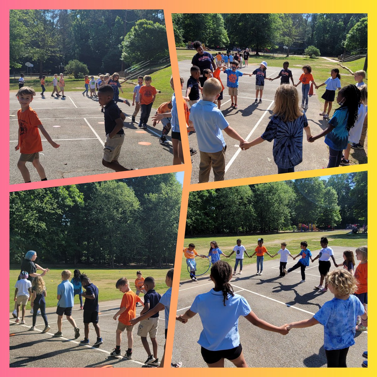 What a great way to wrap up PBIS with our last celebration for this school year! I had a great time being apart of the PBIS committee and working to make this happen 🐯💙🧡 #PBIS #TeamSpalding
