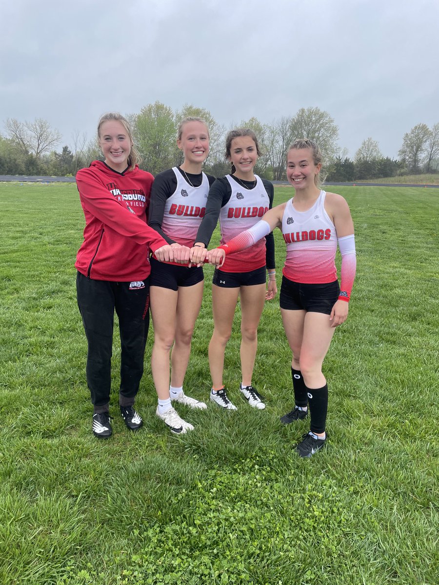 MBlakeLogan's tweet photo. 🚨SCHOOL RECIRD ALERT🚨

Congrats to Kaydence, Ella, Macie &amp; Austyn for breaking their own 4x100m Relay school record with a 52.63.  ⚡️⚡️⚡️

⁦@HHS_BULLDOGS⁩ ⁦@Harrisburgath⁩ ⁦@DGP_Geisler⁩ ⁦@Whitfam8⁩ ⁦@allicatt17⁩  ⁦@NewKiddComin⁩ @zbowman75 https://t.co/ZnWq6yaVYQ