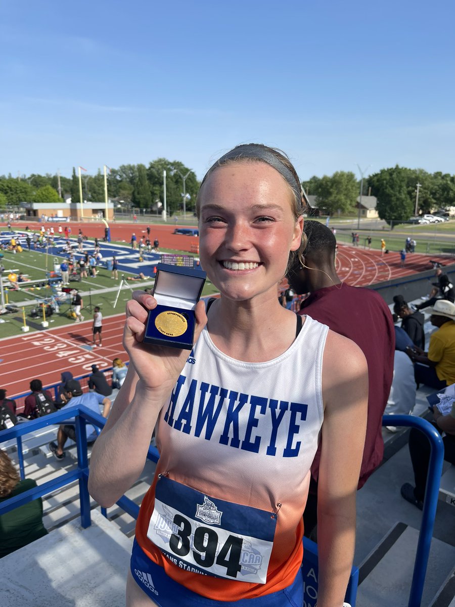 Emma Hoins with her new hardware 🥇- National Champion!