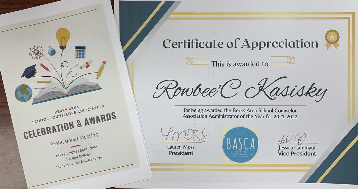 It’s not so much the recognition…but the validation that what my team and I are doing is making a difference.  💗#10PennProud <a href="/RDGschools/">Reading School District</a>  Thank you <a href="/mjgillard81/">Melissa Gillard</a>