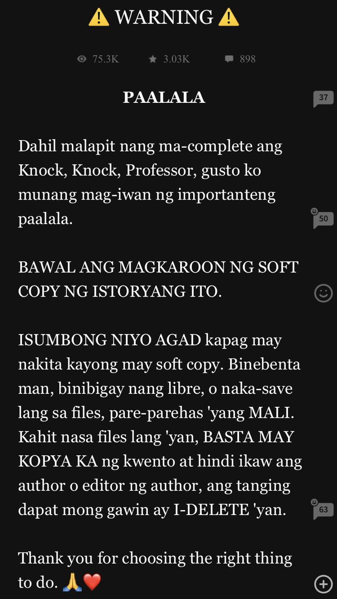 irshwndy's tweet photo. Excited na dapat ako sa Hush Louder mamaya pero may ganito. Please DO NOT SUPPORT soft copies! 😔😔😔
#KnockKnockProfessor #SoftCopy https://t.co/a8Y1r8P54i