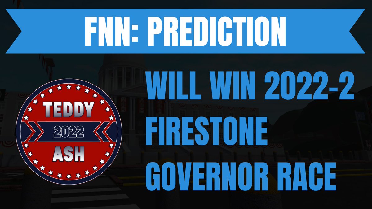 ELECTORAL PREDICTION: FNN projects hxppyteddyy and Ash1835 are to be elected Governor and Lieutenant Governor of the State of Firestone.

The Firestone Founders are commencing a gathering at the meeting center and it is expected that electoral results will be within the hour.