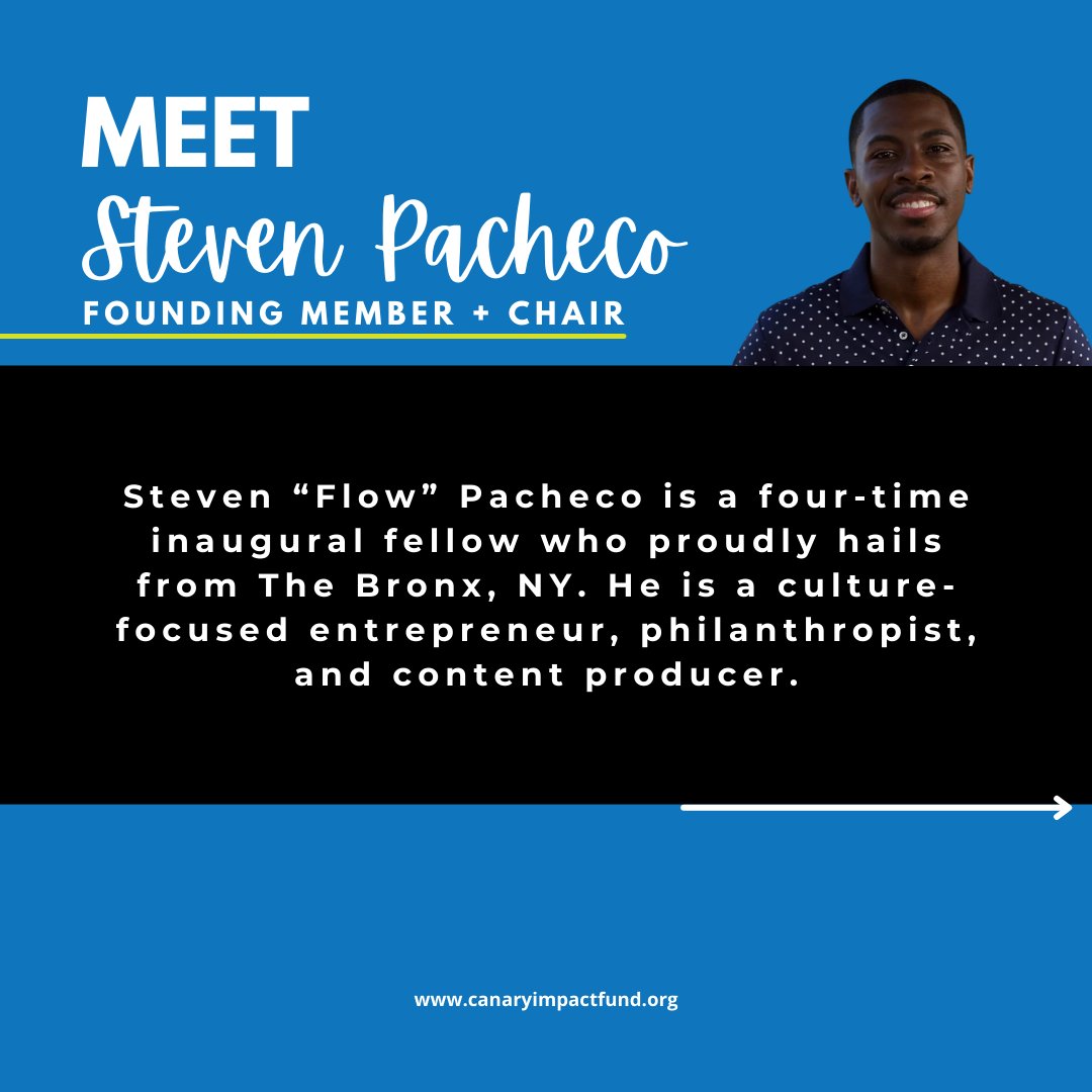 canaryimpactfnd's tweet photo. Meet @MrStevenPacheco. We are honored to have him as one of the founding members and Board Chair. Learn more about Steven. https://t.co/BP1PMHvEwc
