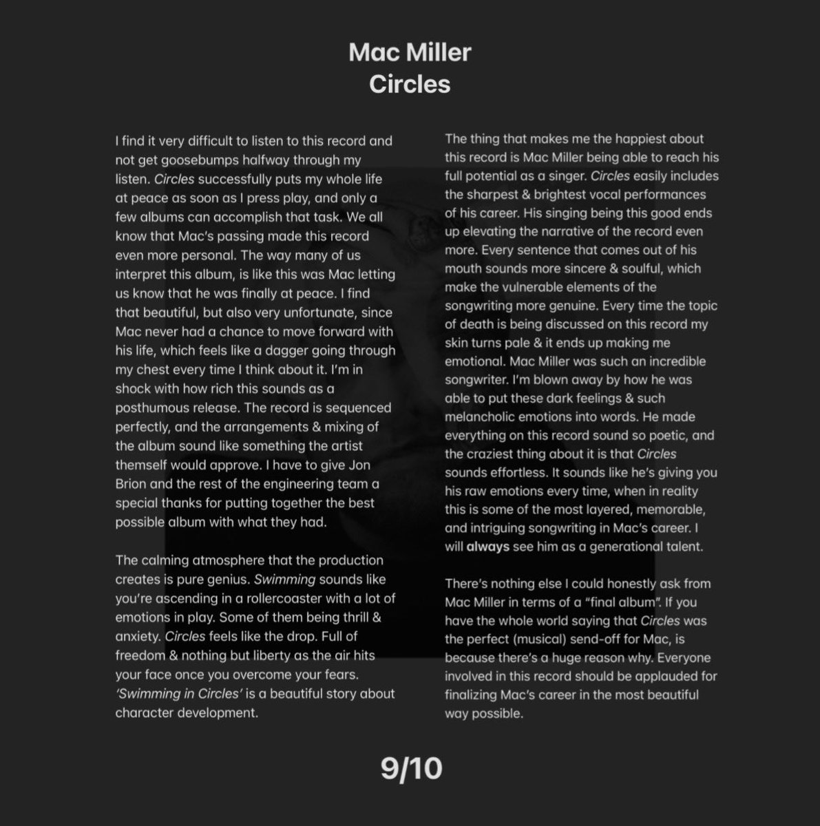 finding_albums's tweet photo. DAY 505 (re-listen)

Mac Miller - Circles

Neo-Soul (2020) https://t.co/YqZa1vNcN6