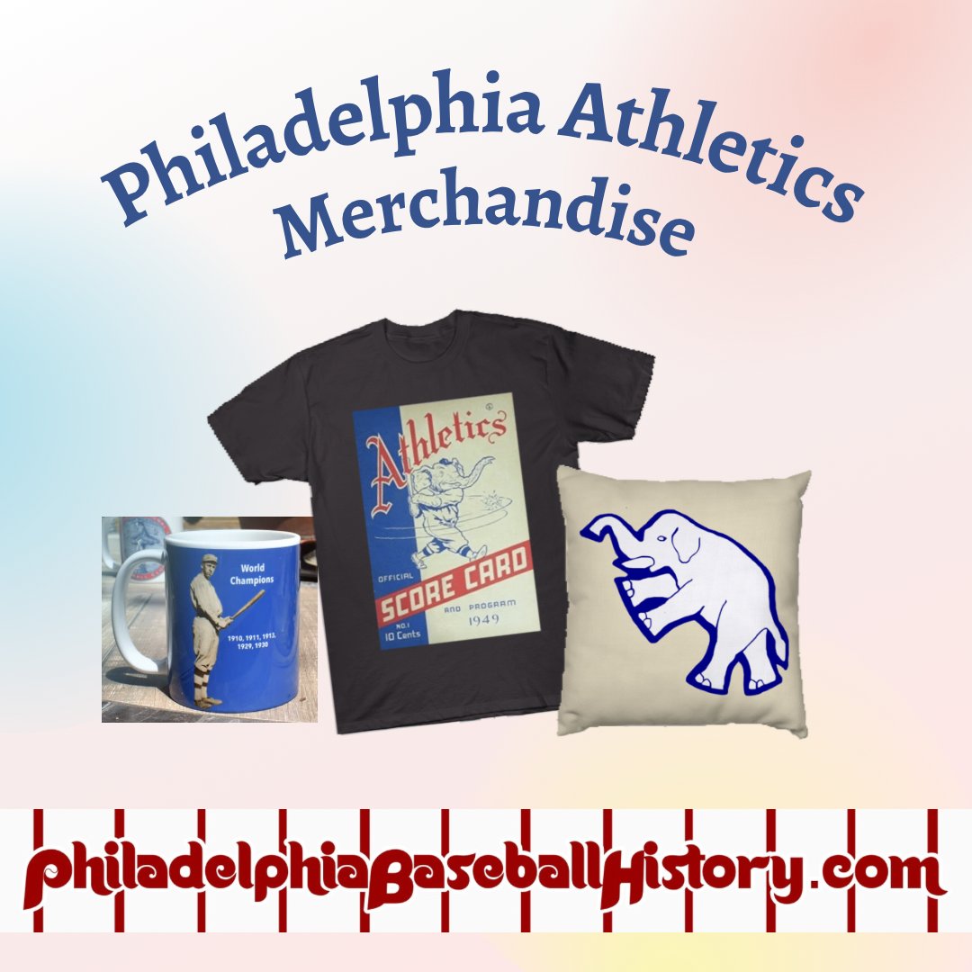 PhilBaseBallHis's tweet photo. Show your home town baseball pride!  Vintage Philadelphia Athletics designs for your #baseball merchandise!  All in our merch store:

https://t.co/tWhEgzsesD

#MLB #Athletics #AthleticsTees #AthleticsTshirts #AthleticsMerch #AthleticsSwag #PhiladelphiaAthletics #PhiladelphiaAs https://t.co/XHiCGKxV6N