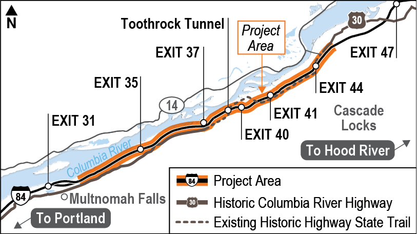 OregonDOT's tweet photo. #GorgeWork is closing the I-84, Exit 41 off-ramp to Eagle Creek overnight in the #ColumbiaGorge starting at 7PM Mon. through Wed. nights (May 23-25) for bridge repair. Dry weather โ
is necessary and work will be rescheduled if it rains. ๐ง๏ธhttps://t.co/SsqxkwGpZQ for updates! https://t.co/AqPtacaXe4