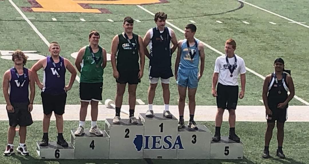 MRJHS2's tweet photo. 3A IESA State 
7th Grade Shot Put
Landon Montroy 39'1.5" - 5th Place
New School Record! https://t.co/Ye3e2rtwXs