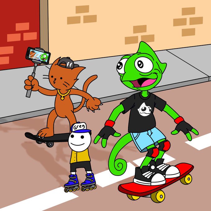 🚨🎁 #GIVEAWAY 3 NFTs 🎁🚨 (3 winners)  1x @chillnChameleon  1x @FelineFiendz  1x @GregLovesHats   🔹Retweet<a href="/tag/giveaway"class="tags">#GIVEAWAY</a><a class="tags" href="/tag/chillnchameleon">@chillnchameleon</a>