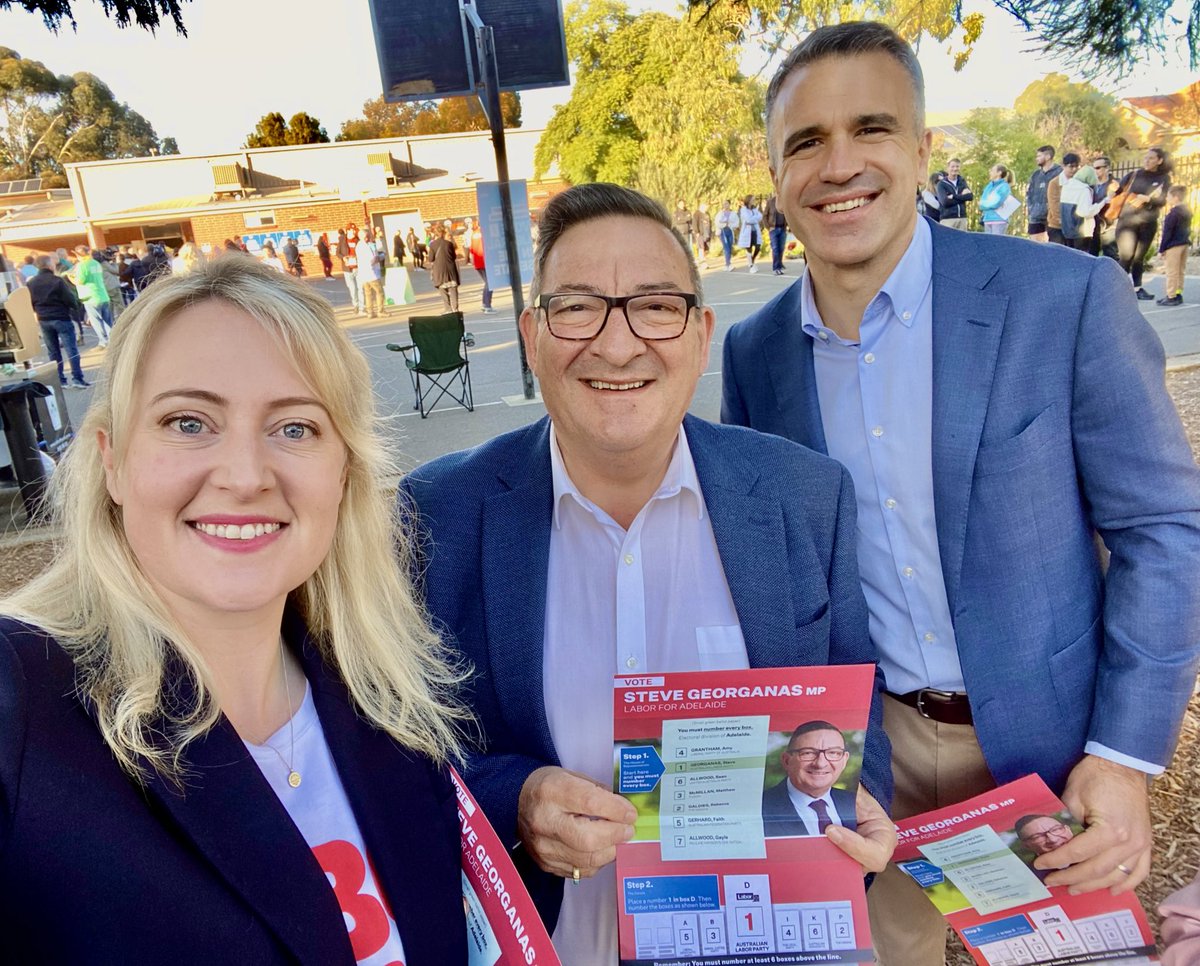 Let’s do this! ❤️💪🏻
<a href="/PMalinauskasMP/">Peter Malinauskas</a>  <a href="/stevegeorganas/">Steve Georganas MP</a> 
#votelabor #ausvotes