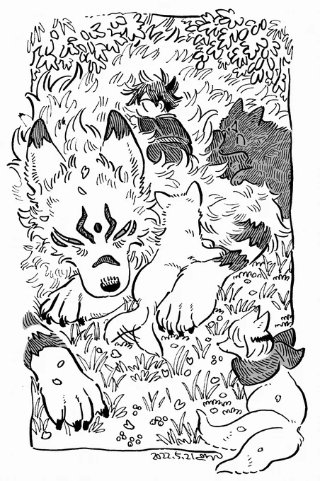 (獣化)お花見きたよ 