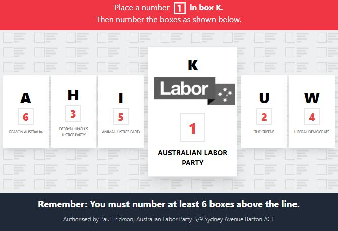 WECANbuzz's tweet photo. What the...? What are the Liberal Democrats doing on the Vic ALP Senate #HTV card?? #auspoll2022 #AusVotes22 https://t.co/y1LVWIgXSo