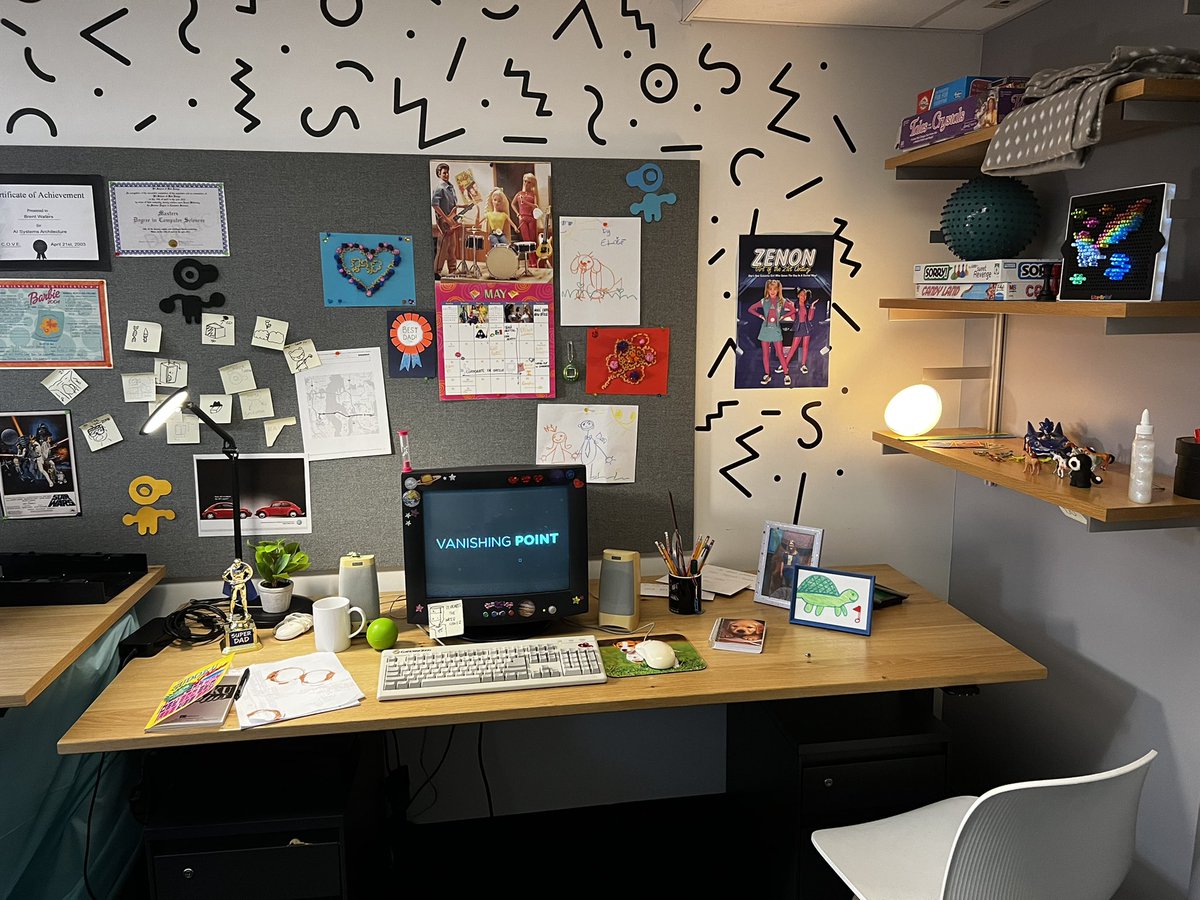 vanishingptgame's tweet photo. Excited to show off the Watters’ home office at the @NYUGameCenter Spring Showcase! 👁‍🗨🖥 https://t.co/dw38rv1lyO