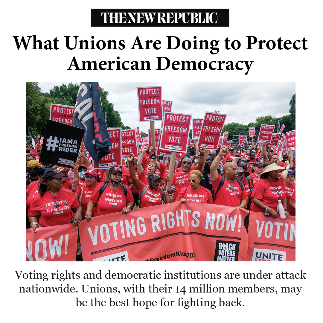 "Chris Smith, a Unite Here member who works as a bartender in San Diego, spent 6 weeks canvassing in Georgia. “People whose doors I knocked on, they got excited,”...
newrepublic.com/article/166336…